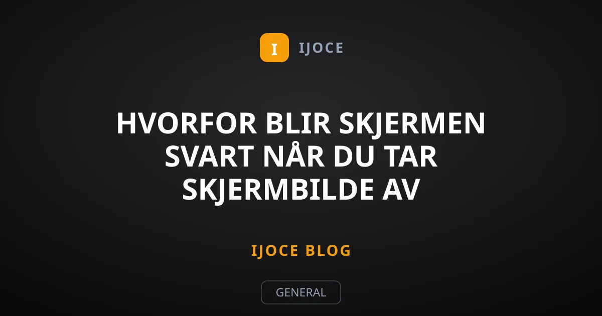 Hvorfor blir skjermen svart når du tar skjermbilde av Netflix?